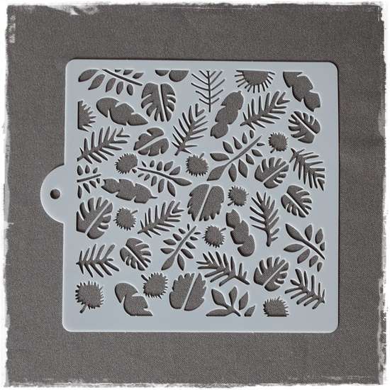 Assorted Leaf Stencil