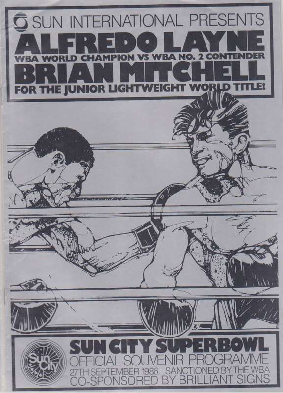 Boxing Alfredo Layne vs Brian Mitchell Vintage Sports Archives