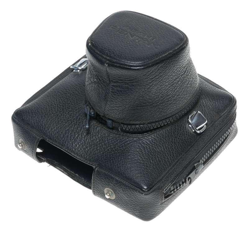Black Pentax vintage SLR caemra lether case to fit motor rare