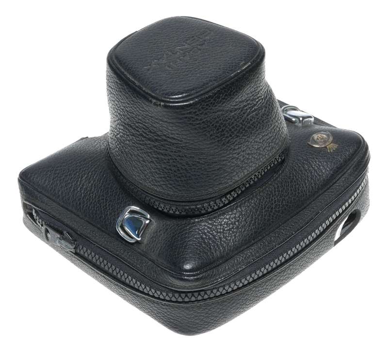 Black Pentax vintage SLR caemra lether case to fit motor rare