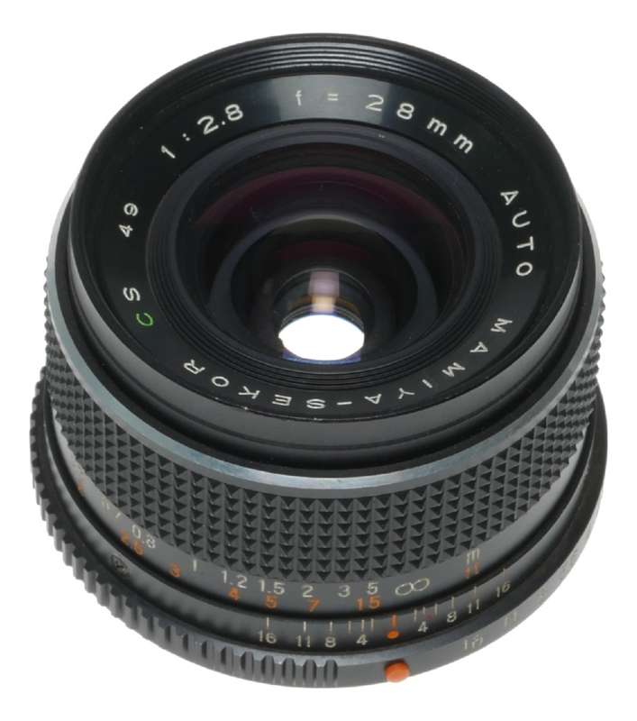 Mamiya Sekor CS Auto Wide Angle Camera Lens 1:2.8 f=28mm