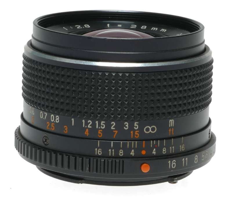Mamiya Sekor CS Auto Wide Angle Camera Lens 1:2.8 f=28mm