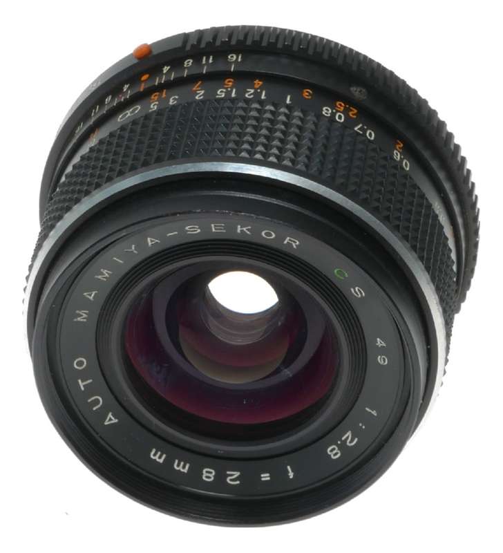 Mamiya Sekor CS Auto Wide Angle Camera Lens 1:2.8 f=28mm
