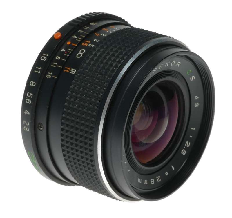 Mamiya Sekor CS Auto Wide Angle Camera Lens 1:2.8 f=28mm