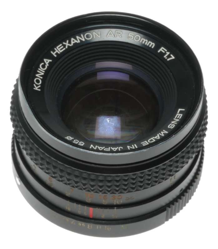 Konica Hexanon AR 50mm F1.7 Fast Prime Camera Lens
