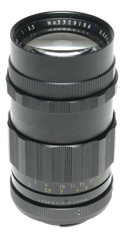 Kashimura Dia f=105mm 1:2.5 Camera Tele Lens Bayonet Mount