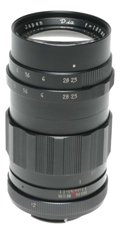 Kashimura Dia f=105mm 1:2.5 Camera Tele Lens Bayonet Mount
