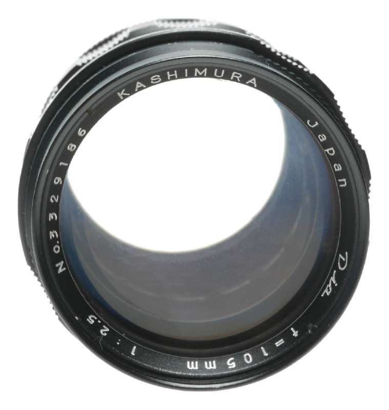 Kashimura Dia f=105mm 1:2.5 Camera Tele Lens Bayonet Mount
