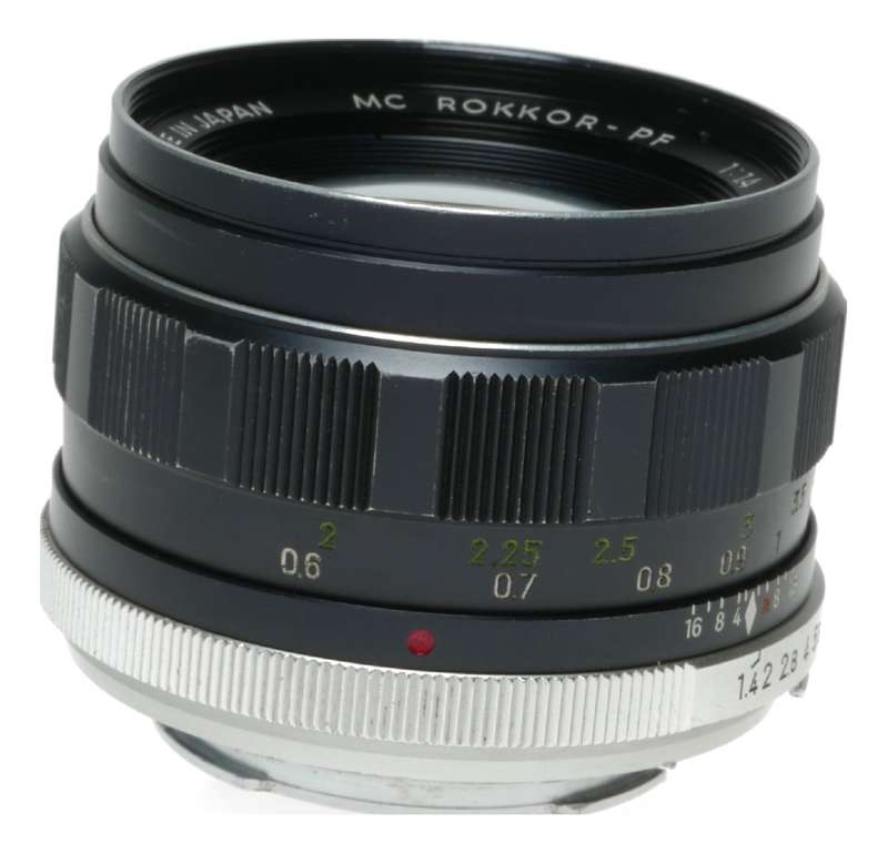 Minolta MC Rokkor PF 1:1.4 f=58mm Fast SLR Camera Prime Lens
