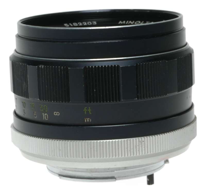 Minolta MC Rokkor PF 1:1.4 f=58mm Fast SLR Camera Prime Lens