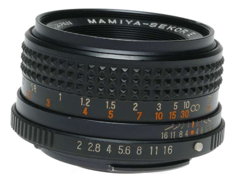 Mamiya Sekor E 1:2 f=50mm Bayonet Ma Mount Camera Lens
