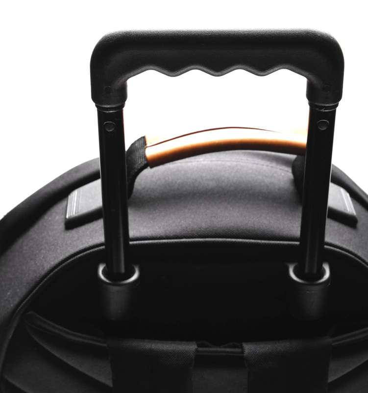 Clubman Carry on camera flight bag with extending handle and wheels padded