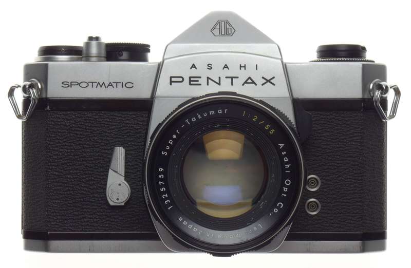 Pentax Asahi Spotmatic SP 35mm SLR film camera Super-Takumar 1:2 f=55mm 2/55 - Pentax