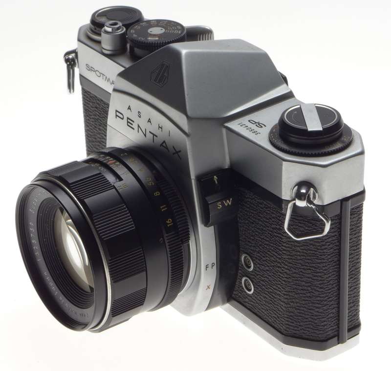 Pentax Asahi Spotmatic SP 35mm SLR film camera Super-Takumar 1:2 f=55mm 2/55 - Pentax