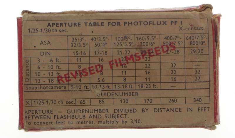 Philips Photoflux PF1 Classic SLR Vintage Camera Flash Bulb