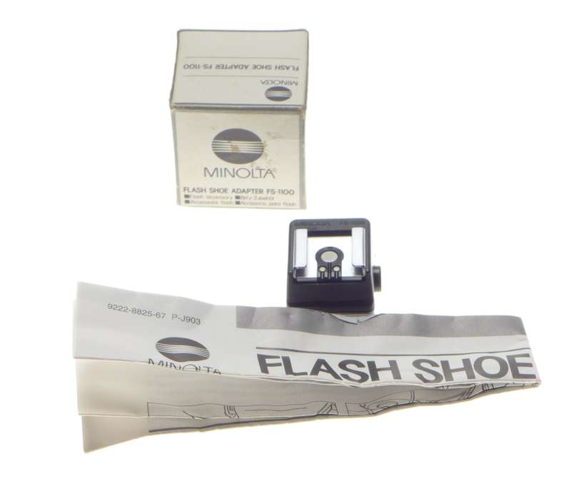 Minolta Flash Shoe Adapter FS-1100 Classic 35mm SLR Vintage Camera Flash Shoe - Minolta