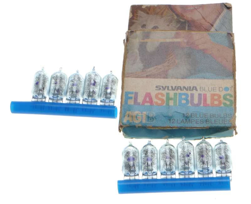 Sylvania Blue Dot Flash Bulbs AG1B Classic 35mm SLR Film Camera Flash Bulbs - Sylvania