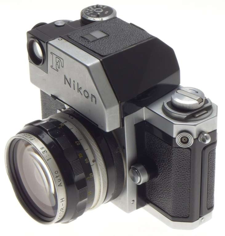 Photomic prism meter head nikon f 35mm chrome camera wide angle kogaku 1:3.5 f=2.8cm