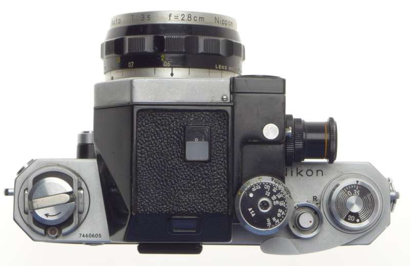 Photomic prism meter head nikon f 35mm chrome camera wide angle kogaku 1:3.5 f=2.8cm