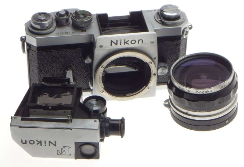 Photomic prism meter head nikon f 35mm chrome camera wide angle kogaku 1:3.5 f=2.8cm