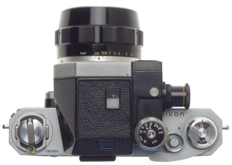 Kogaku nikon f silver 35mm slr camera body micro-nikkor 1:3.5 f=55mm macro lens