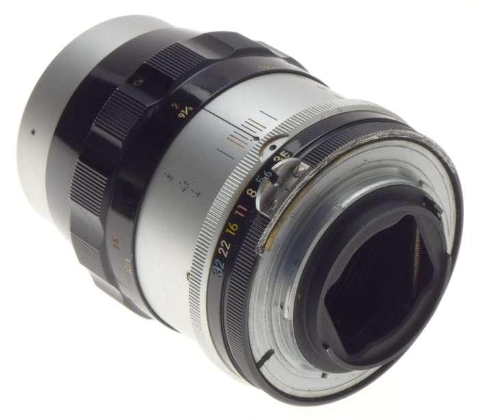 Kogaku nikon f silver 35mm slr camera body micro-nikkor 1:3.5 f=55mm macro lens