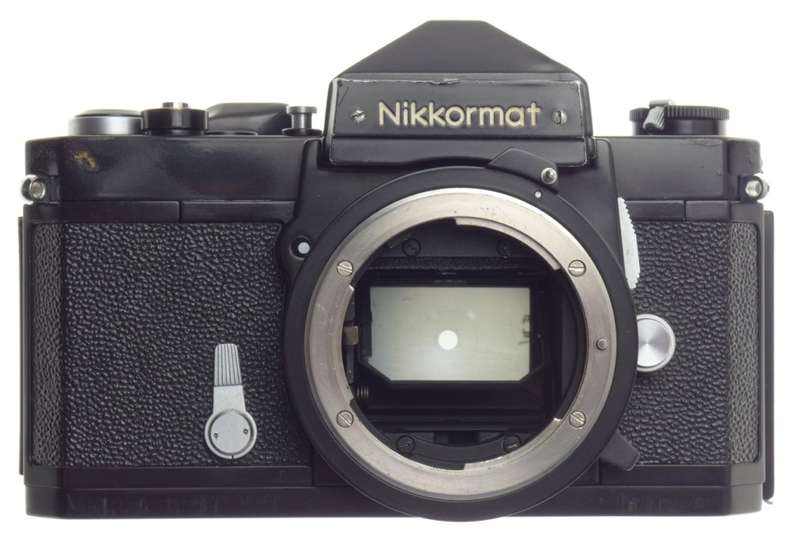 Nikkormat ft black slr camera 35mm film zoom-nikkor lens nikon 43-86mm clean