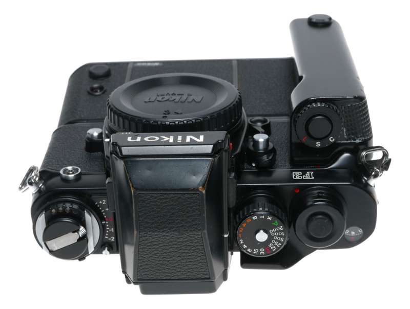 Nikon F3 PRESS camera black with motor Rare vintage SLR 35mm