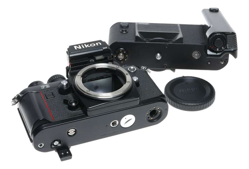 Nikon F3 PRESS camera black with motor Rare vintage SLR 35mm