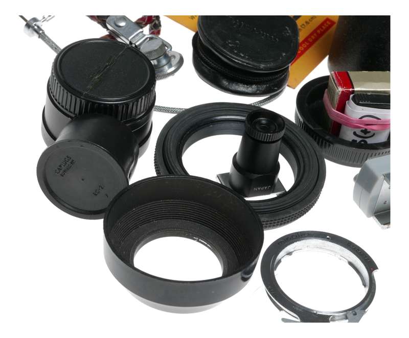 Vintage film camera accessories filters and things hard to find 11