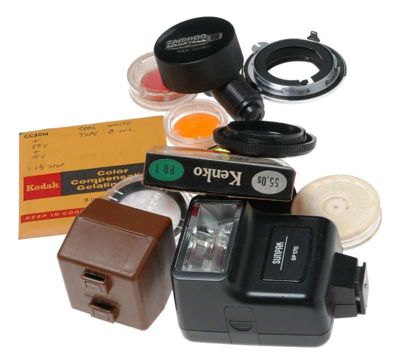 Vintage film camera accessories filters and things hard to find 18