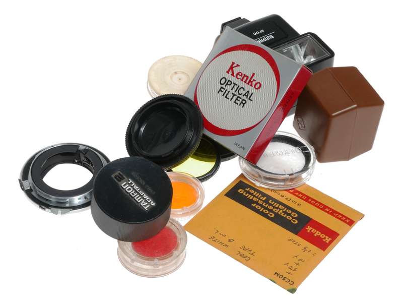 Vintage film camera accessories filters and things hard to find 18