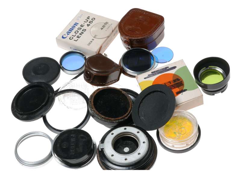 Vintage film camera accessories filters and things hard to find 20