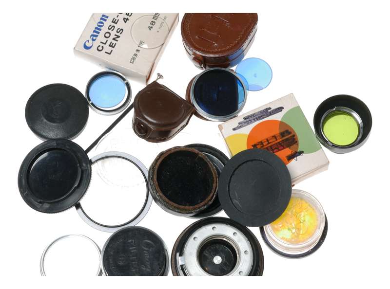 Vintage film camera accessories filters and things hard to find 20