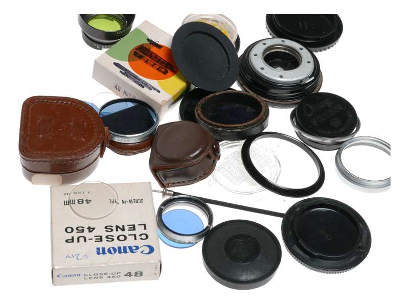 Vintage film camera accessories filters and things hard to find 20