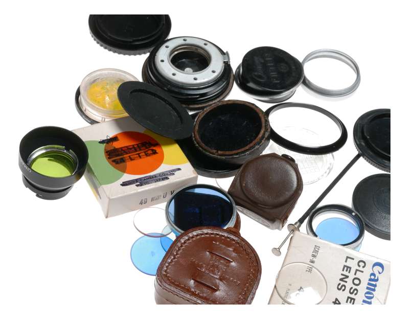 Vintage film camera accessories filters and things hard to find 20