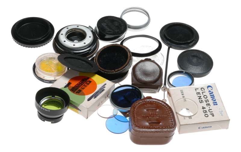 Vintage film camera accessories filters and things hard to find 20