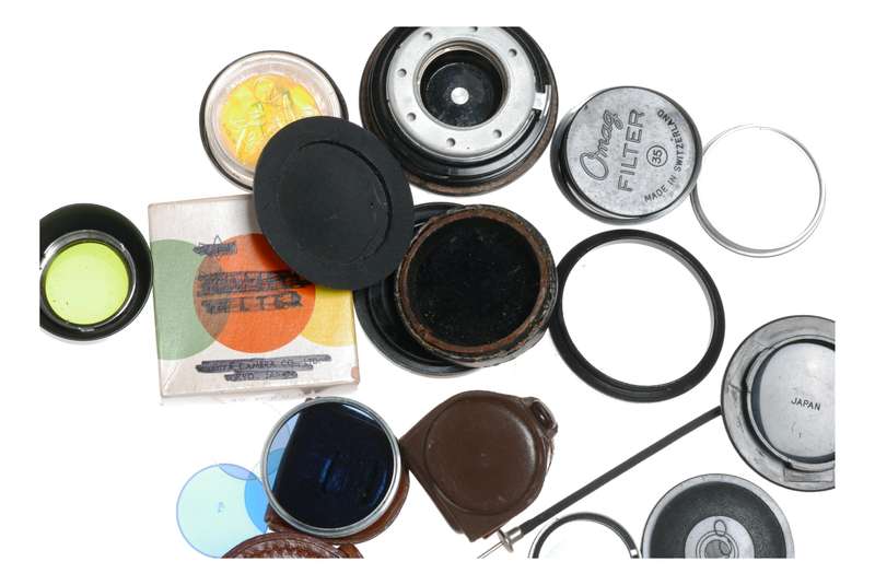 Vintage film camera accessories filters and things hard to find 20