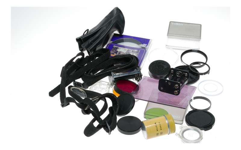 Vintage film camera accessories filters and things hard to find 25