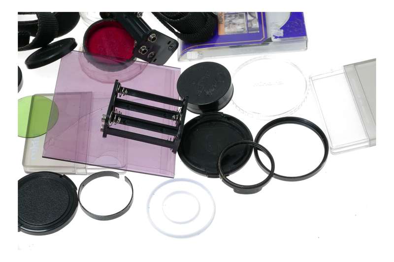 Vintage film camera accessories filters and things hard to find 25