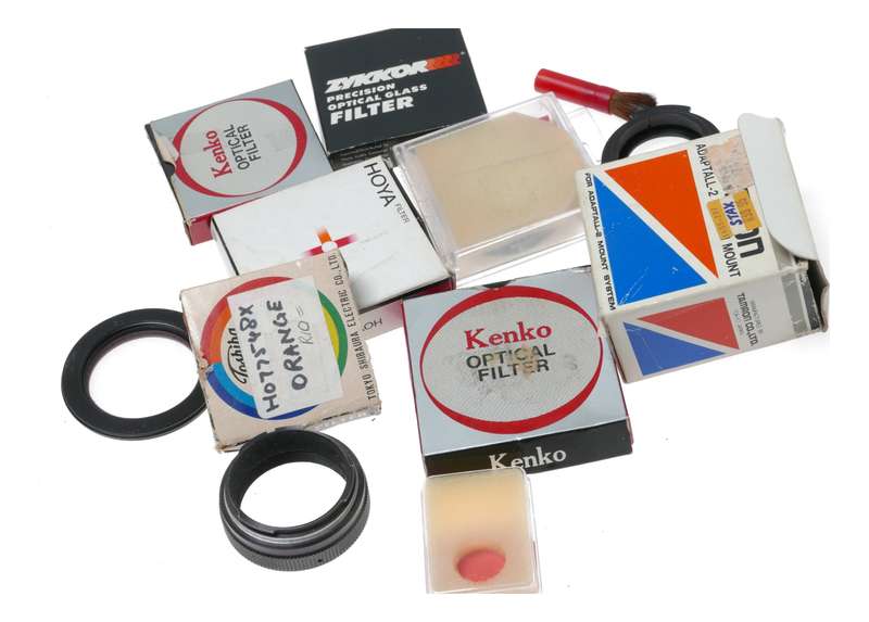Vintage film camera accessories filters and things hard to find 28