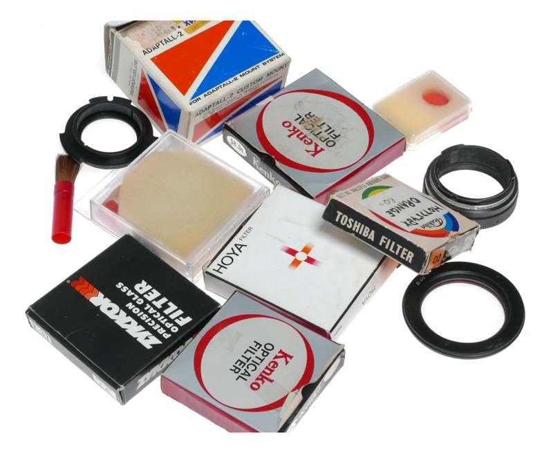 Vintage film camera accessories filters and things hard to find 28