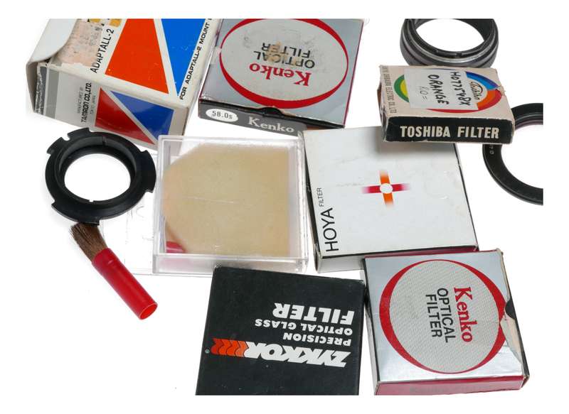 Vintage film camera accessories filters and things hard to find 28