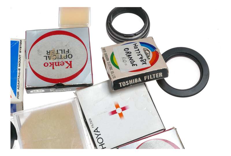 Vintage film camera accessories filters and things hard to find 28