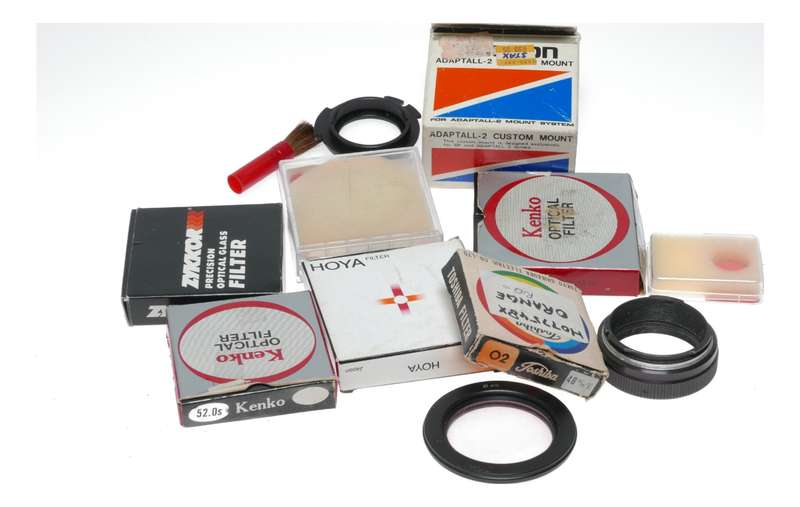 Vintage film camera accessories filters and things hard to find 28