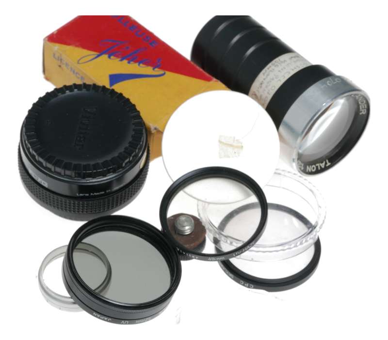 Vintage film camera accessories filters and things hard to find 33
