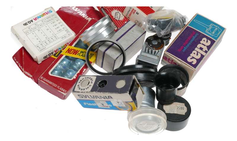 Vintage film camera accessories filters and things hard to find 34