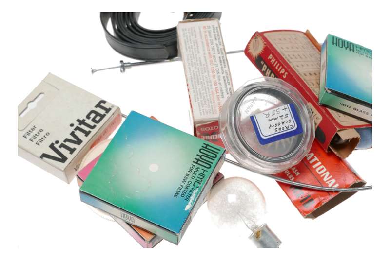 Vintage film camera accessories filters and things hard to find 35