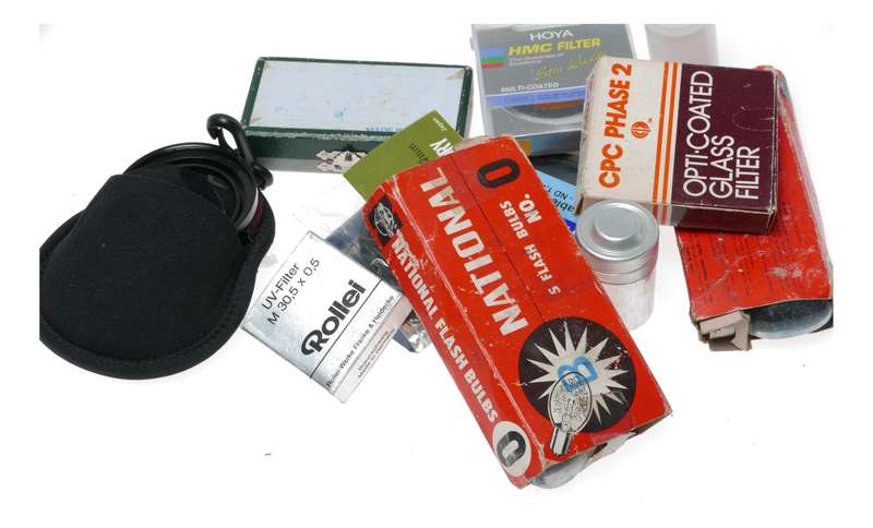 Vintage film camera accessories filters and things hard to find 36