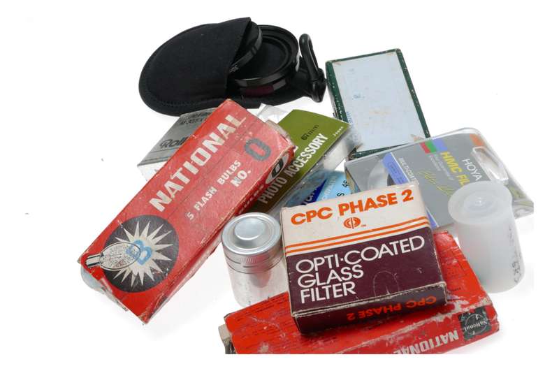 Vintage film camera accessories filters and things hard to find 36